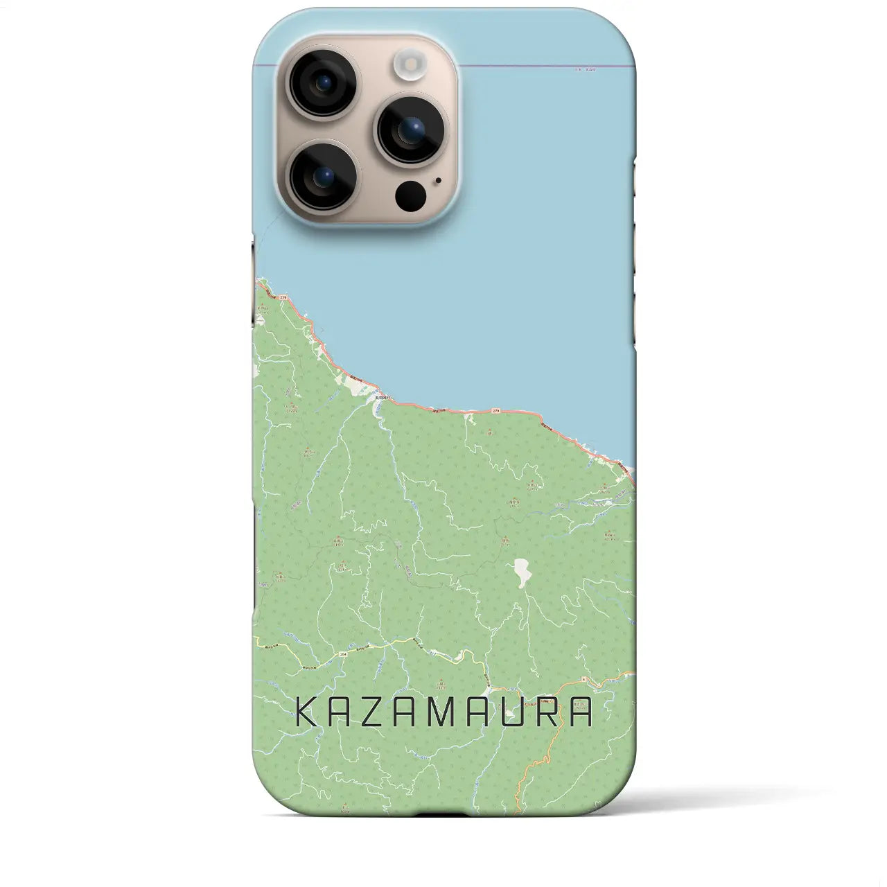 【風間浦(青森県)】地図柄iPhoneケース(バックカバータイプ)