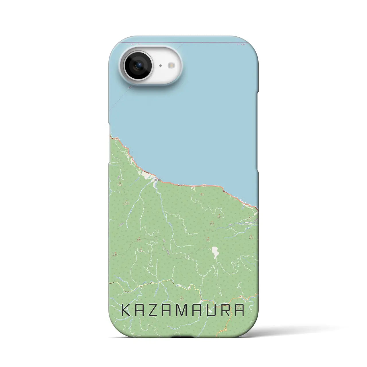 【風間浦(青森県)】地図柄iPhoneケース(バックカバータイプ)