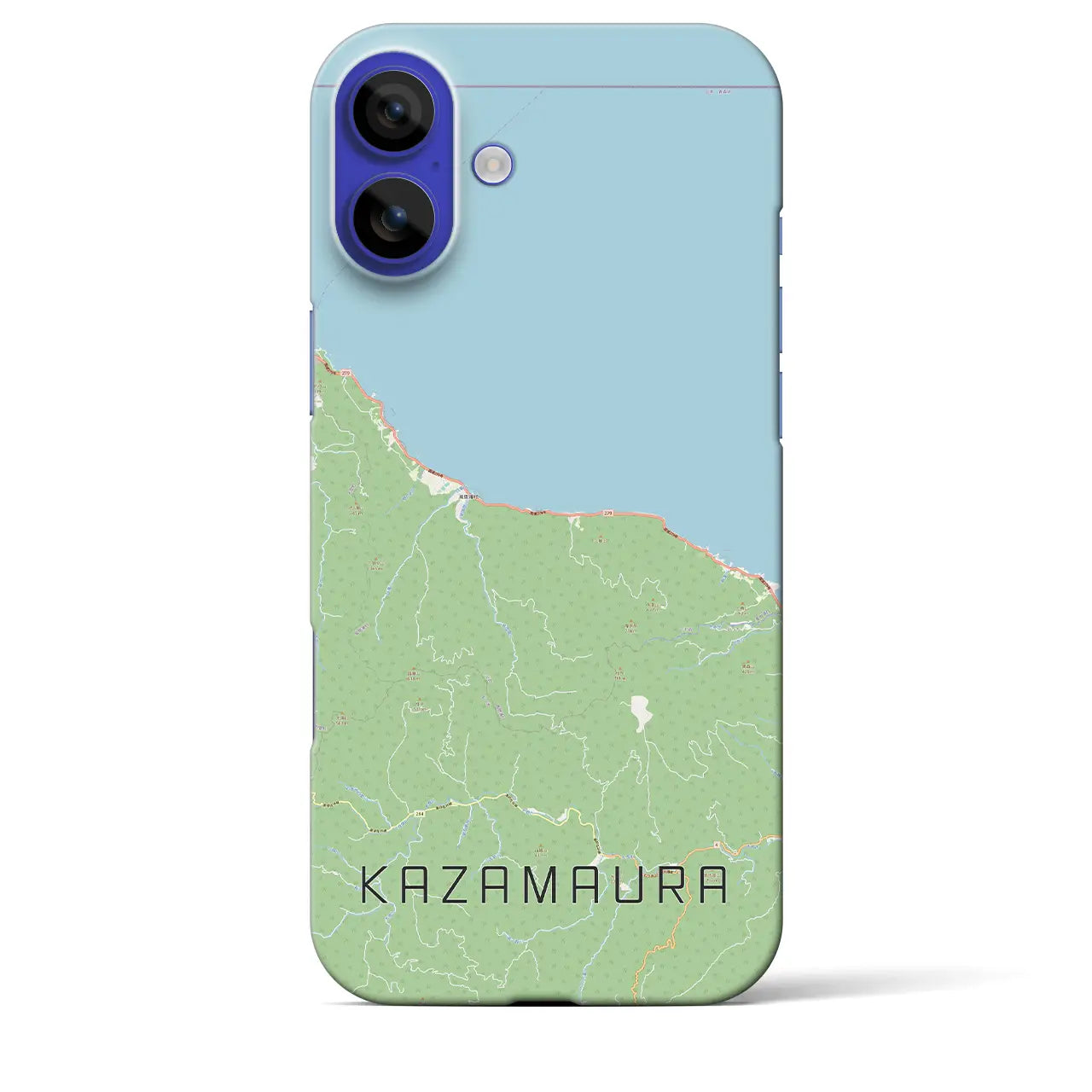 【風間浦(青森県)】地図柄iPhoneケース(バックカバータイプ)