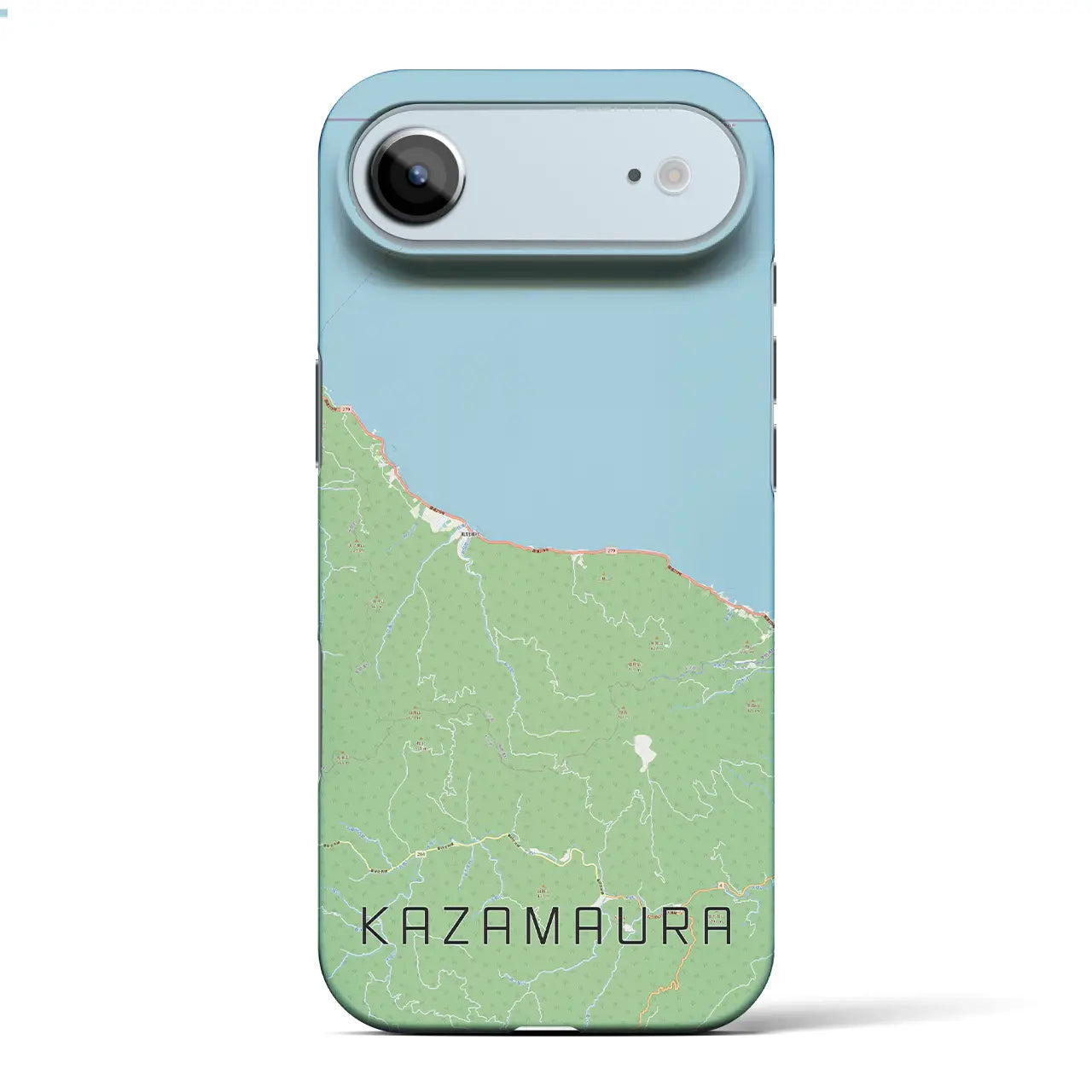 【風間浦(青森県)】地図柄iPhoneケース(バックカバータイプ)ナチュラル・iPhone 17 Pro Max 用