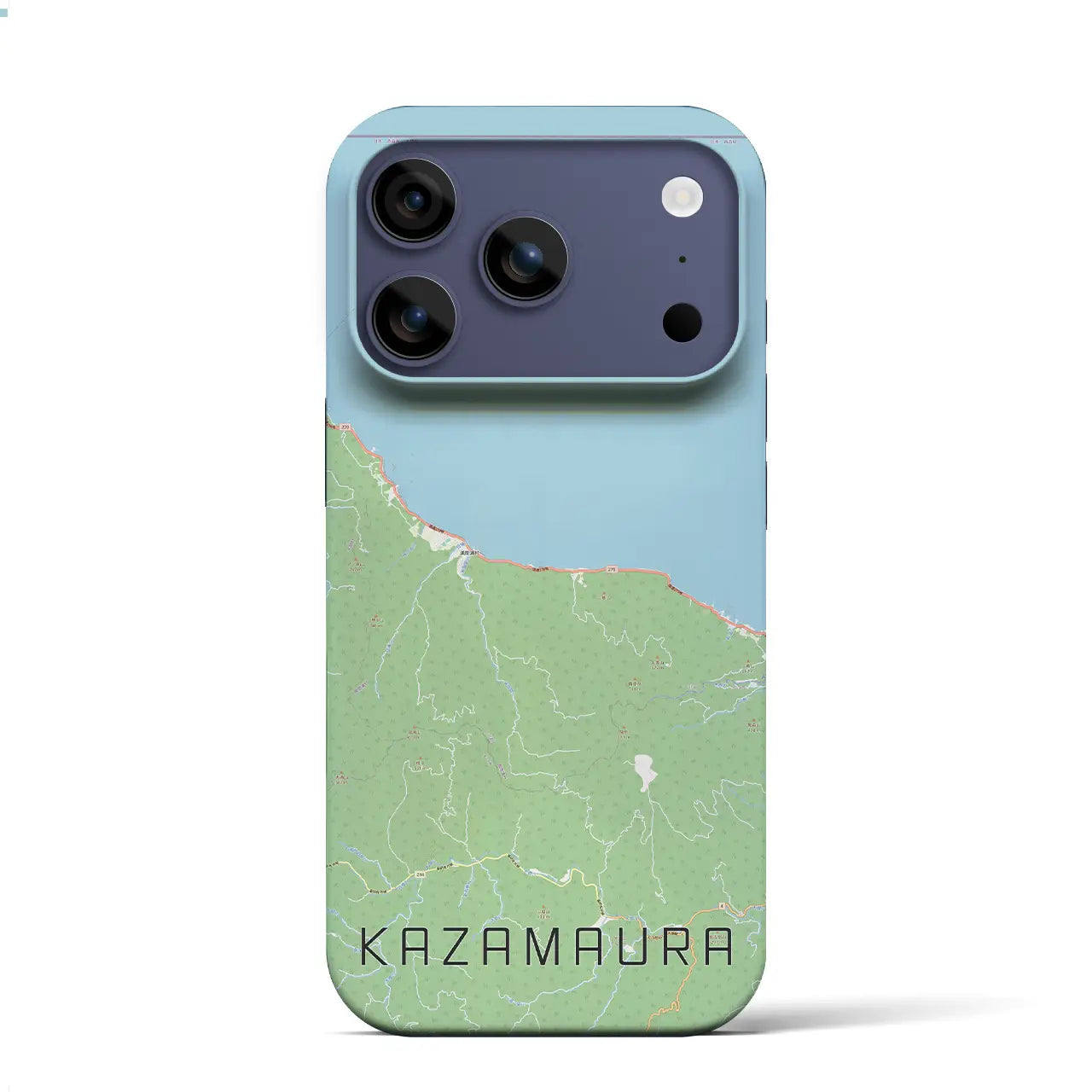 【風間浦(青森県)】地図柄iPhoneケース(バックカバータイプ)