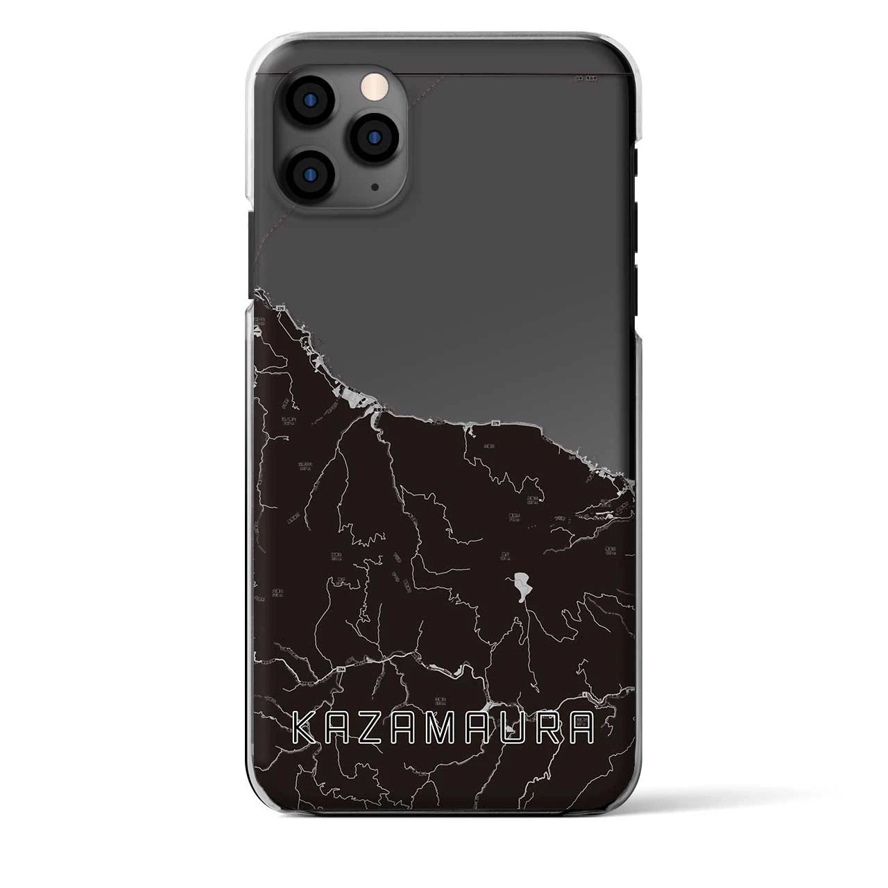 【風間浦(青森県)】地図柄iPhoneケース(クリアタイプ)