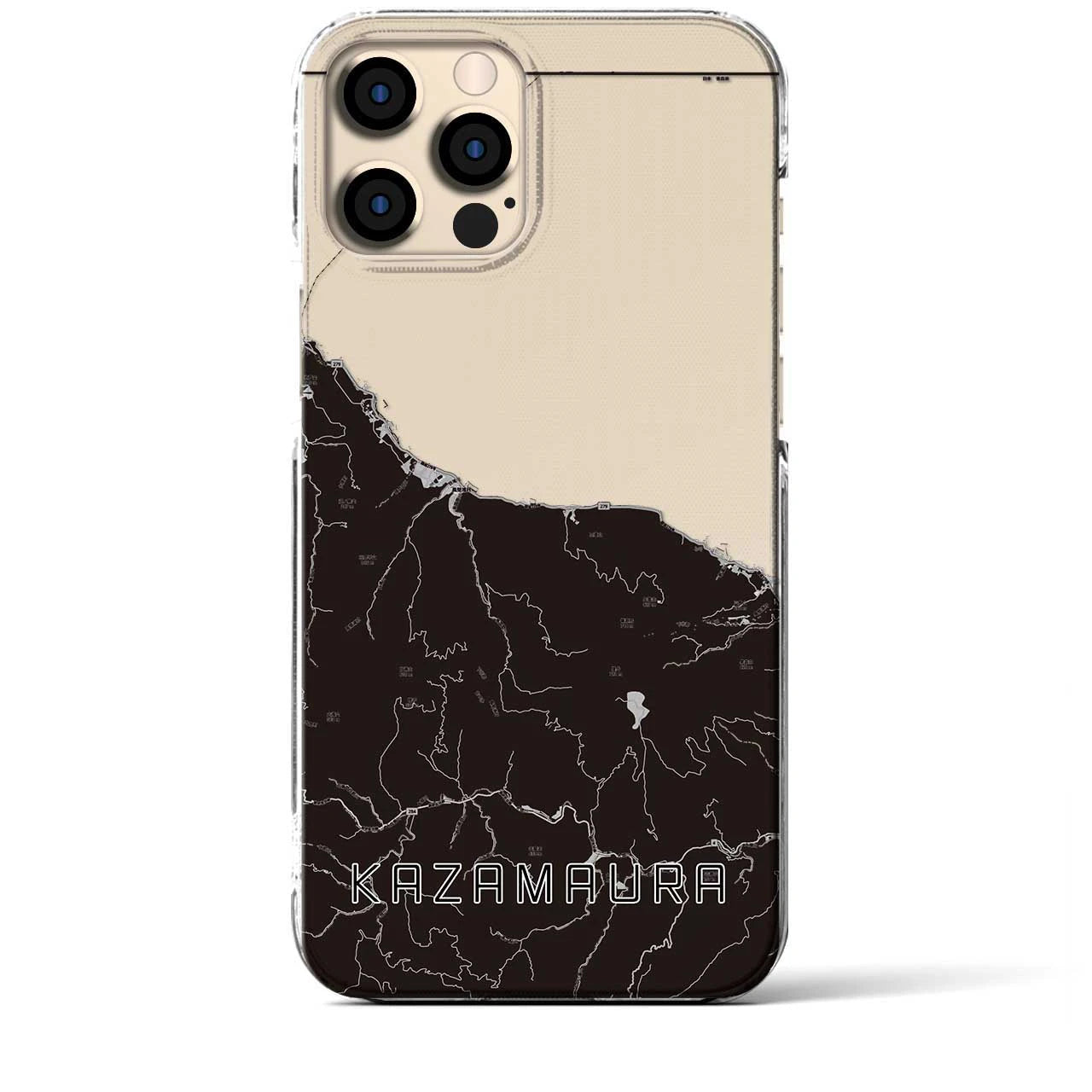 【風間浦(青森県)】地図柄iPhoneケース(クリアタイプ)