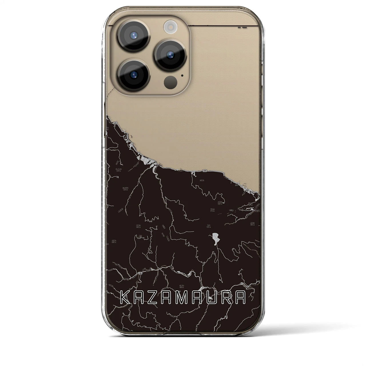 【風間浦(青森県)】地図柄iPhoneケース(クリアタイプ)