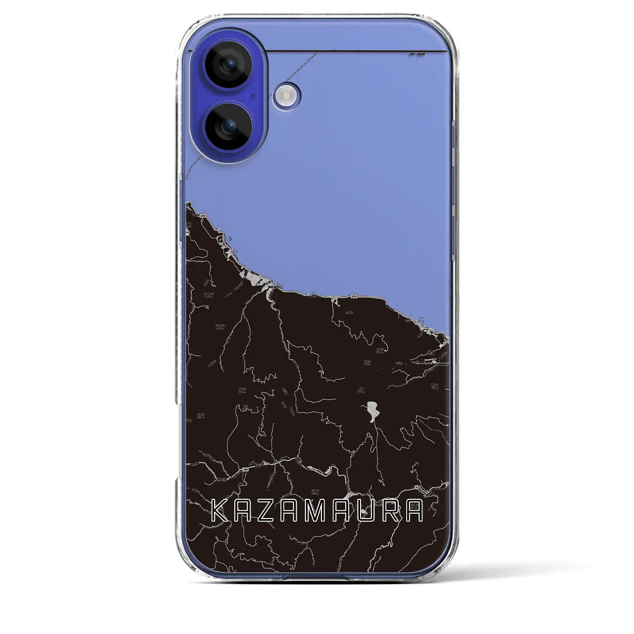 【風間浦(青森県)】地図柄iPhoneケース(クリアタイプ)