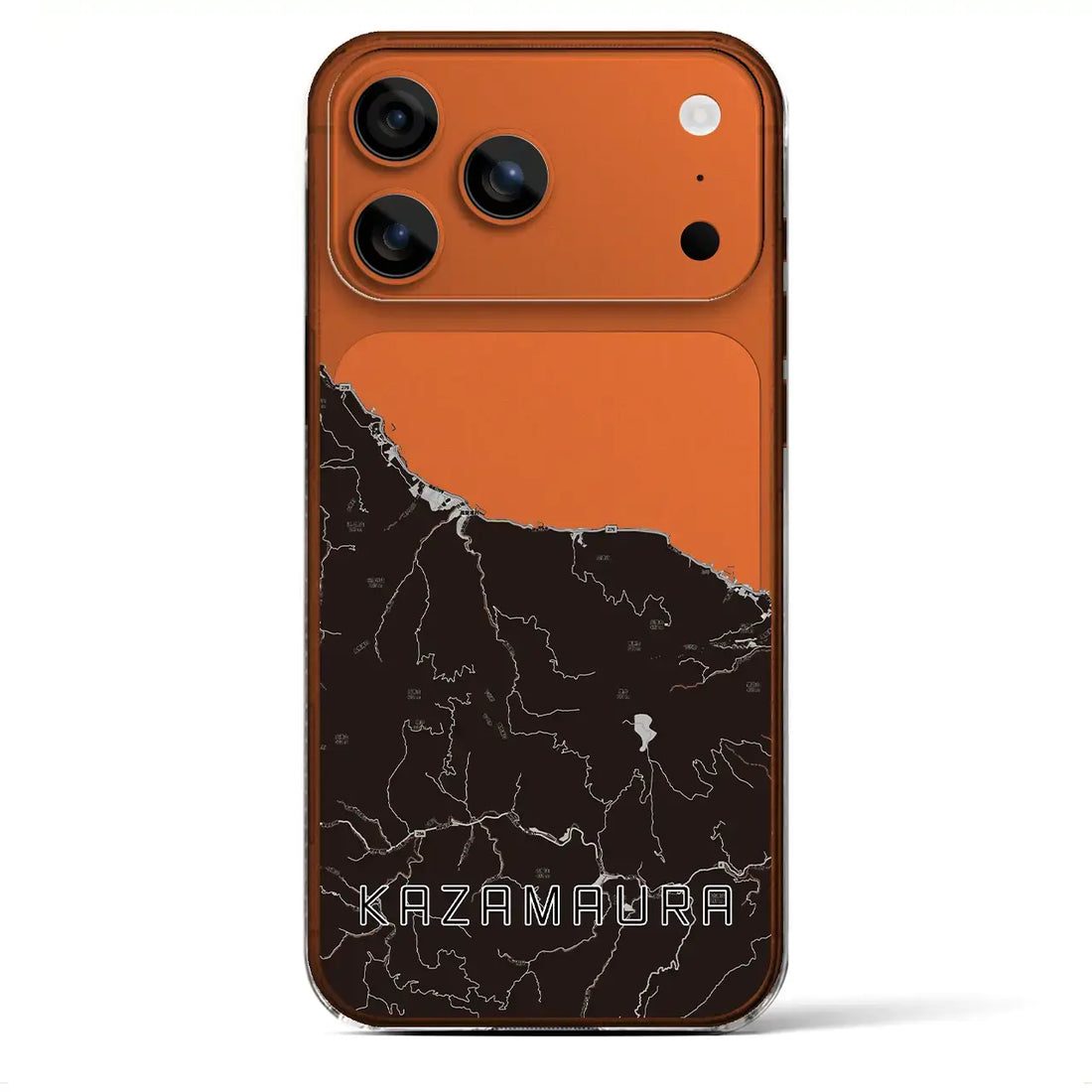 【風間浦(青森県)】地図柄iPhoneケース(クリアタイプ)