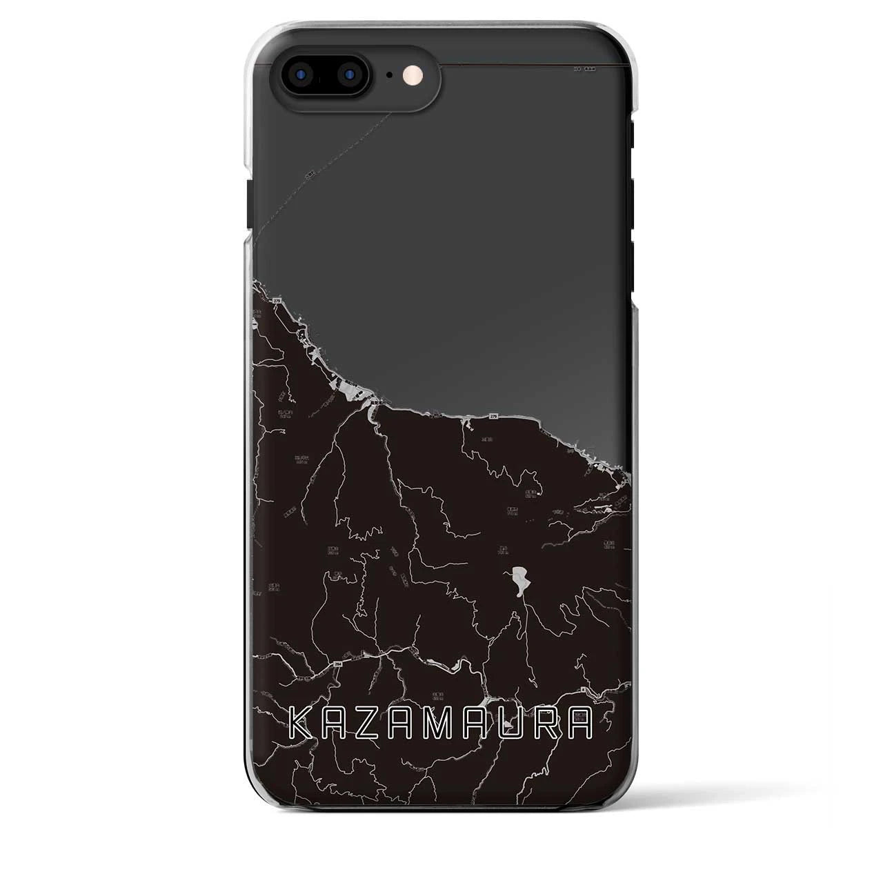 【風間浦(青森県)】地図柄iPhoneケース(クリアタイプ)