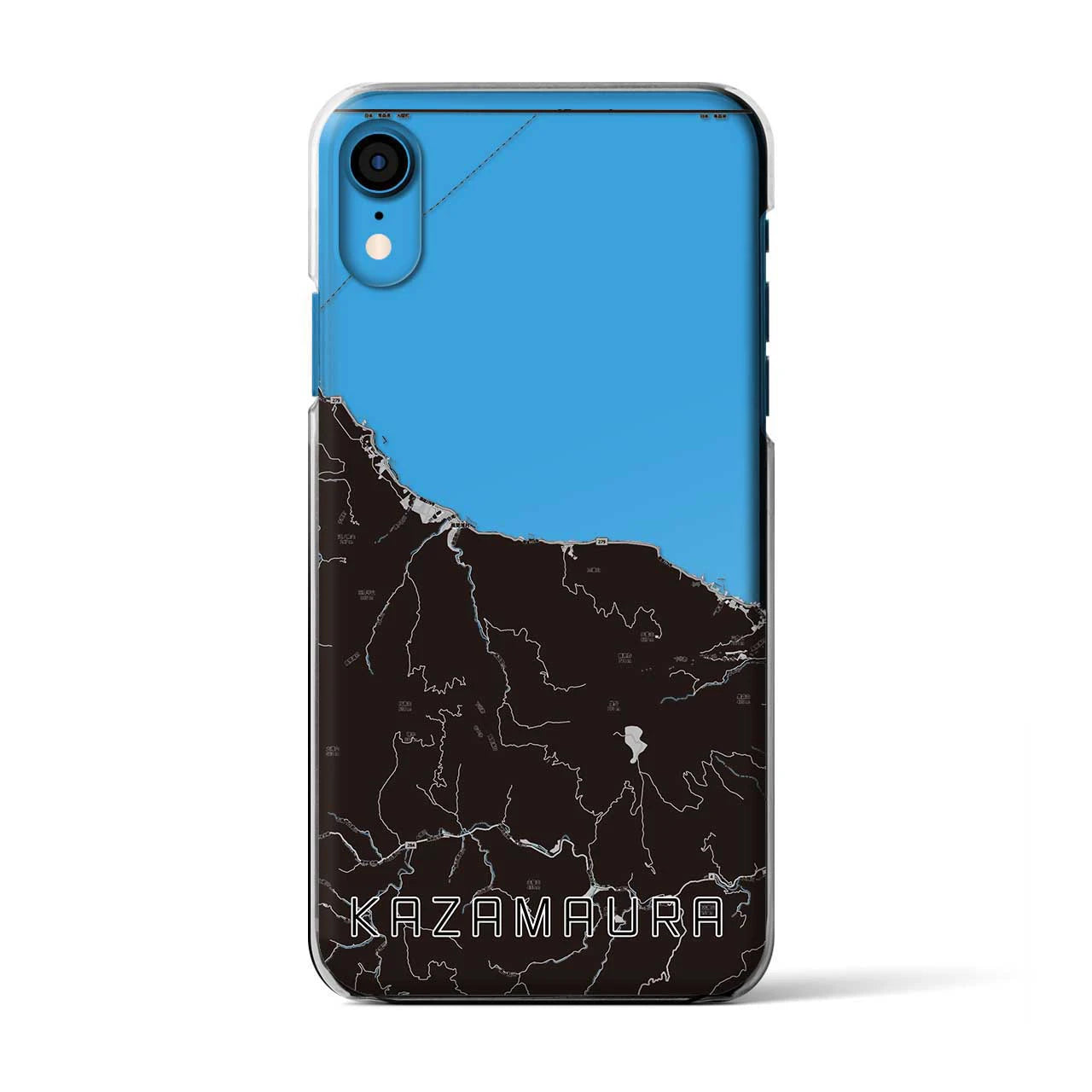 【風間浦(青森県)】地図柄iPhoneケース(クリアタイプ)