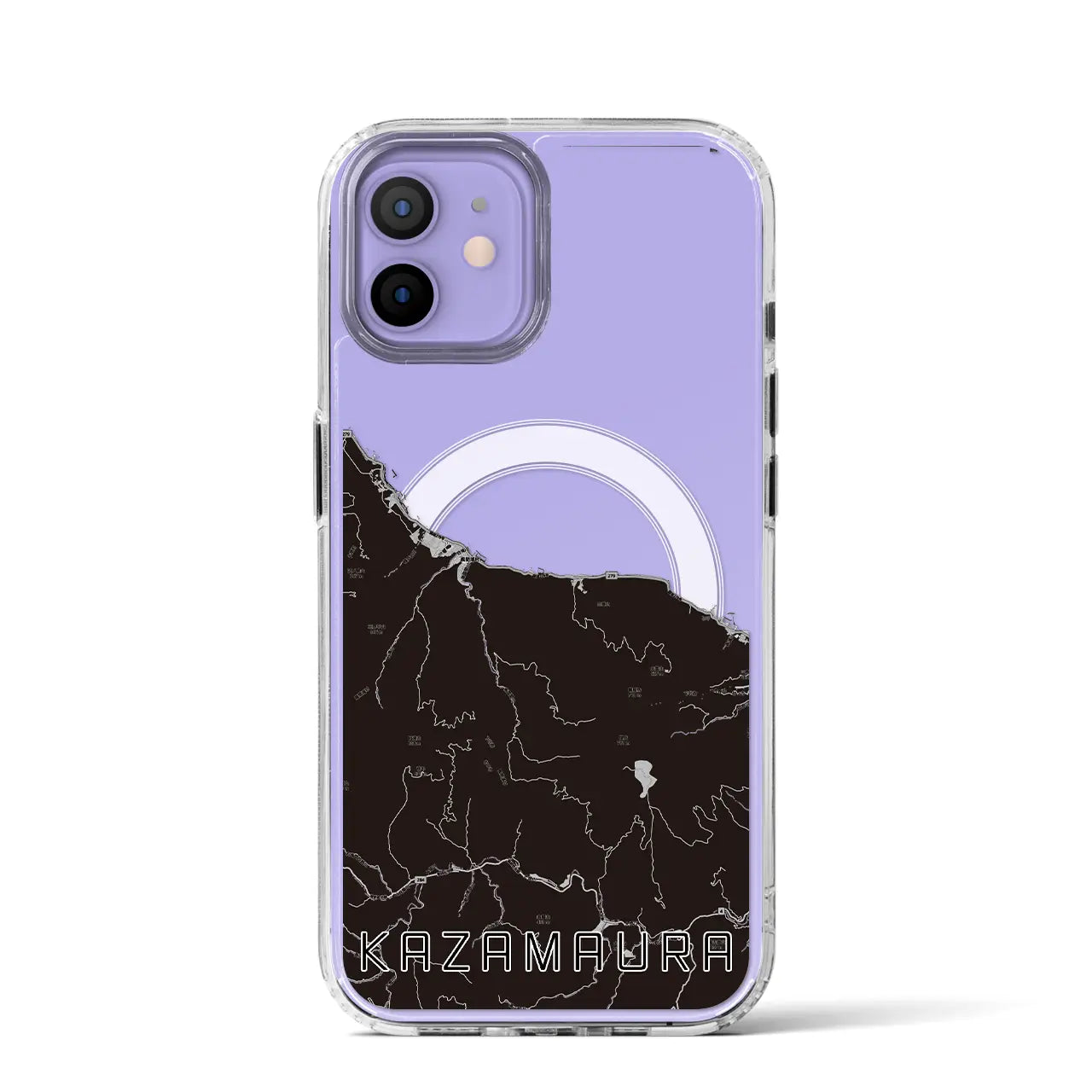 【風間浦(青森県)】地図柄iPhoneケース(MagSafeタイプ)