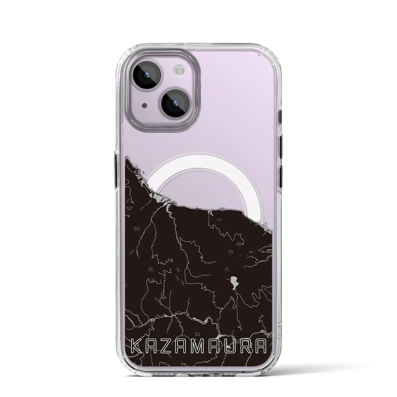 【風間浦(青森県)】地図柄iPhoneケース(MagSafeタイプ)