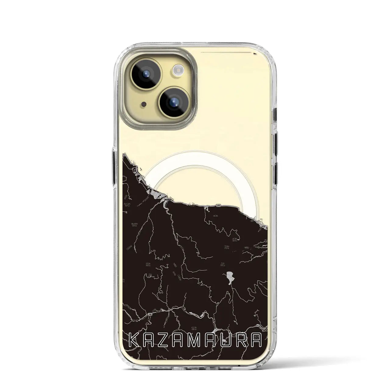 【風間浦(青森県)】地図柄iPhoneケース(MagSafeタイプ)
