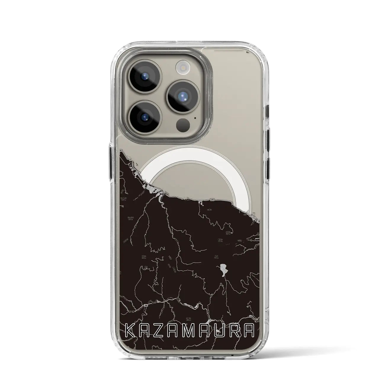 【風間浦(青森県)】地図柄iPhoneケース(MagSafeタイプ)