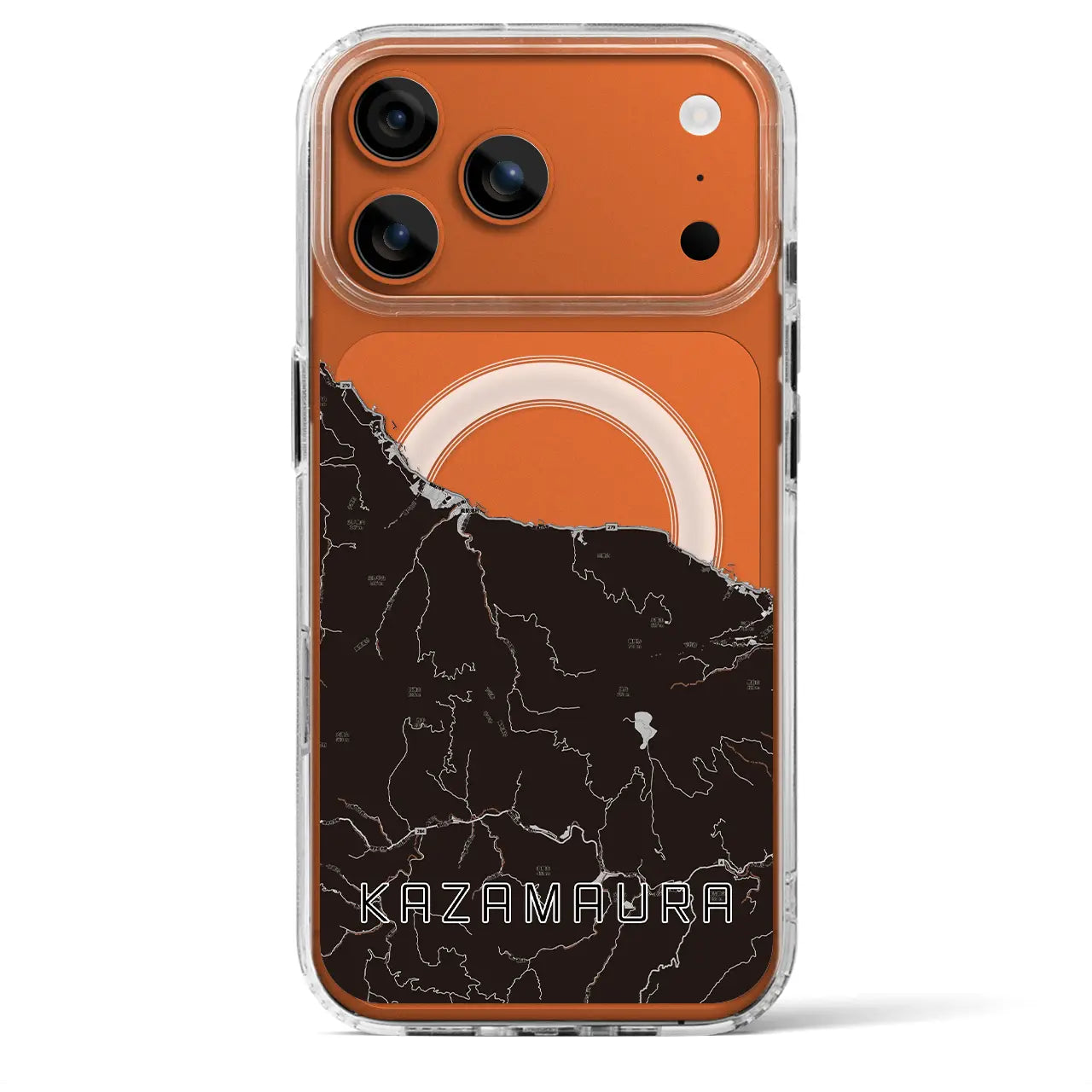 【風間浦(青森県)】地図柄iPhoneケース(MagSafeタイプ)