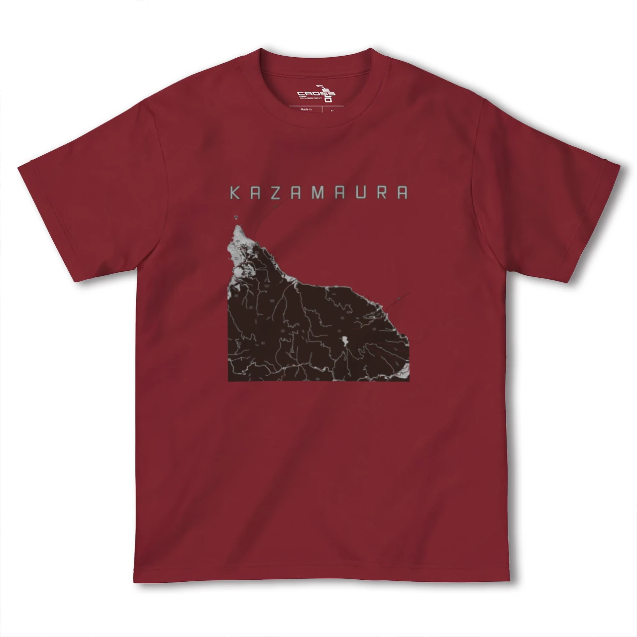 【風間浦(青森県)】地図柄ヘビーウェイトTシャツ