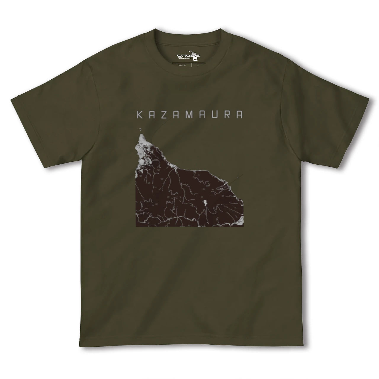 【風間浦(青森県)】地図柄ヘビーウェイトTシャツ