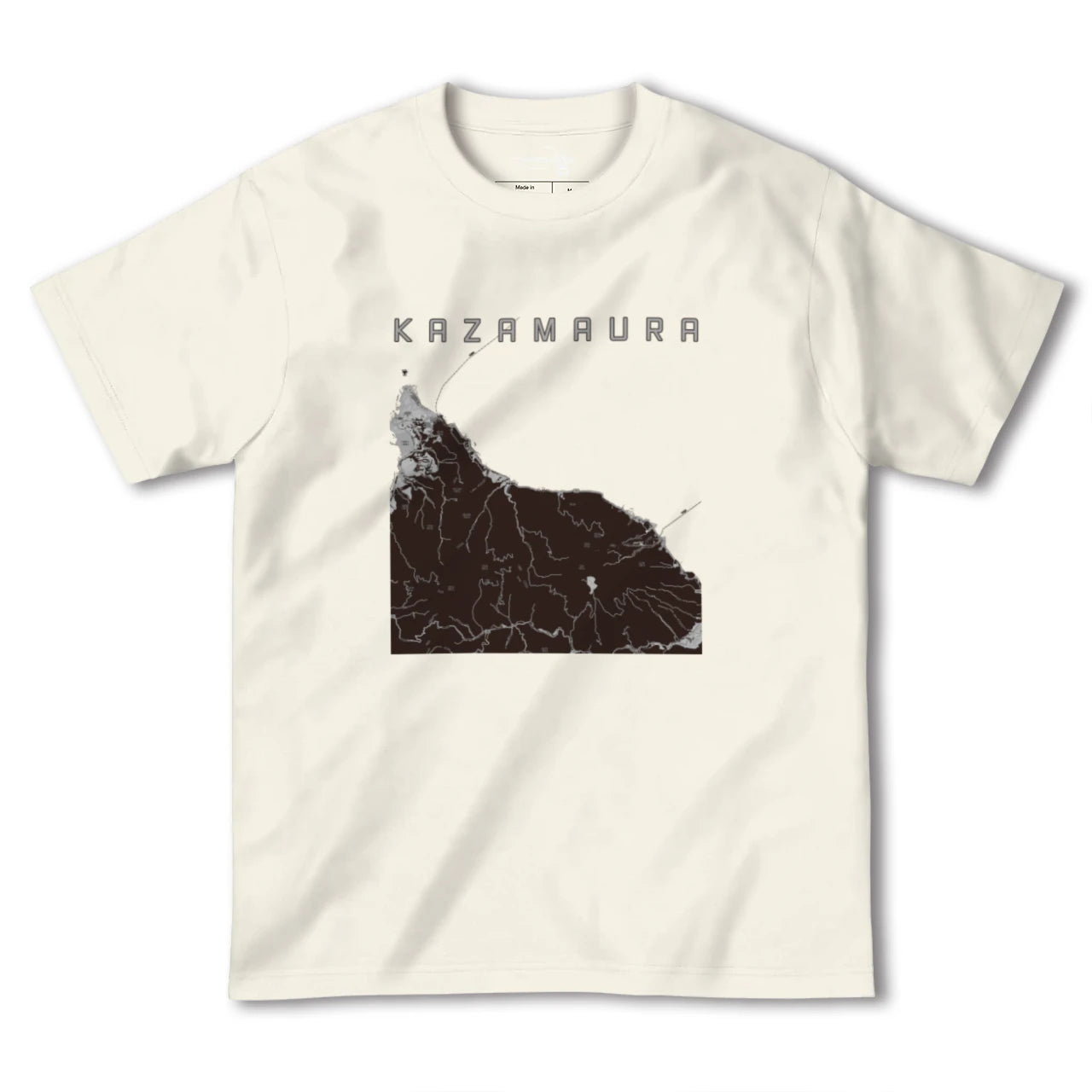 【風間浦(青森県)】地図柄ヘビーウェイトTシャツ