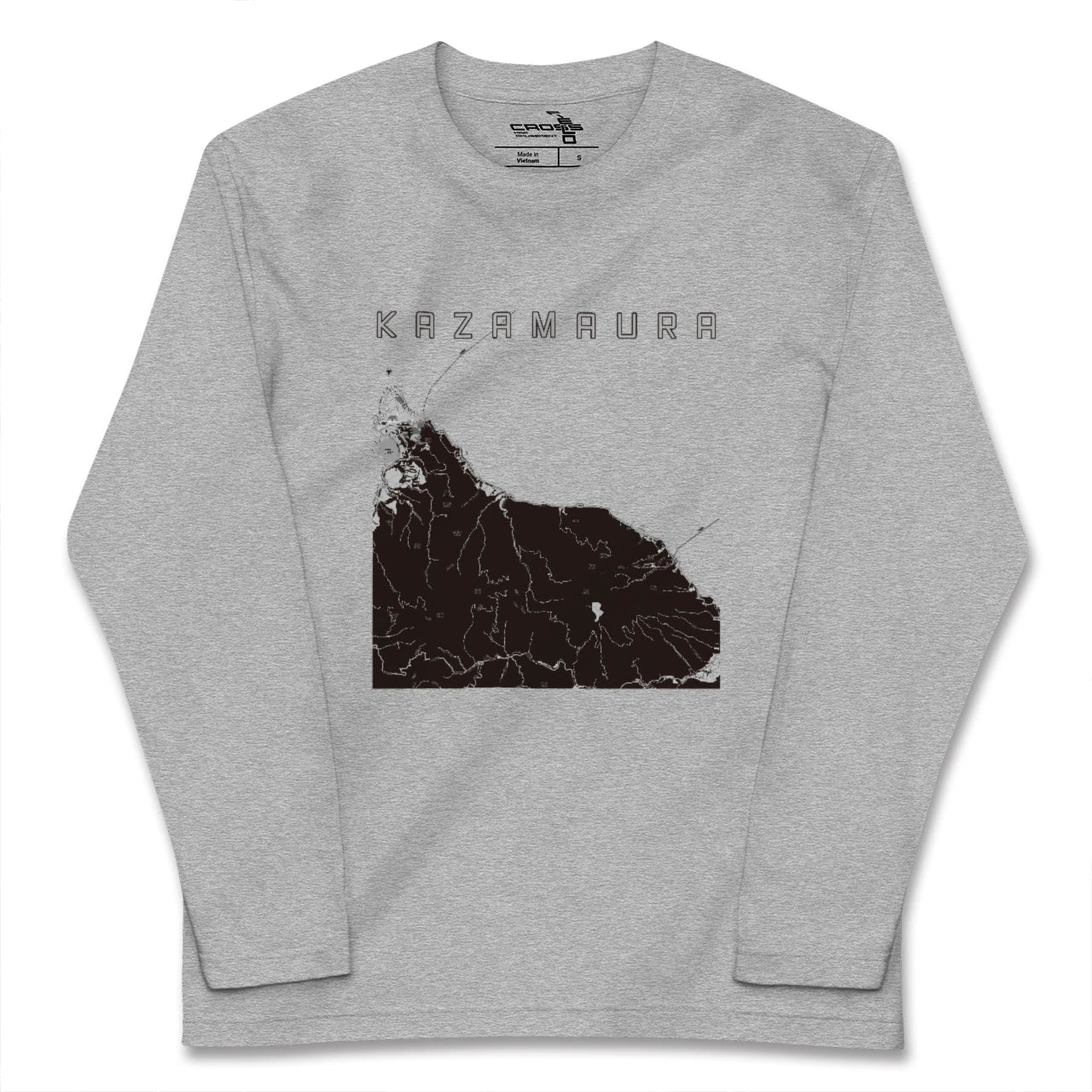 【風間浦(青森県)】地図柄ロングスリーブTシャツ
