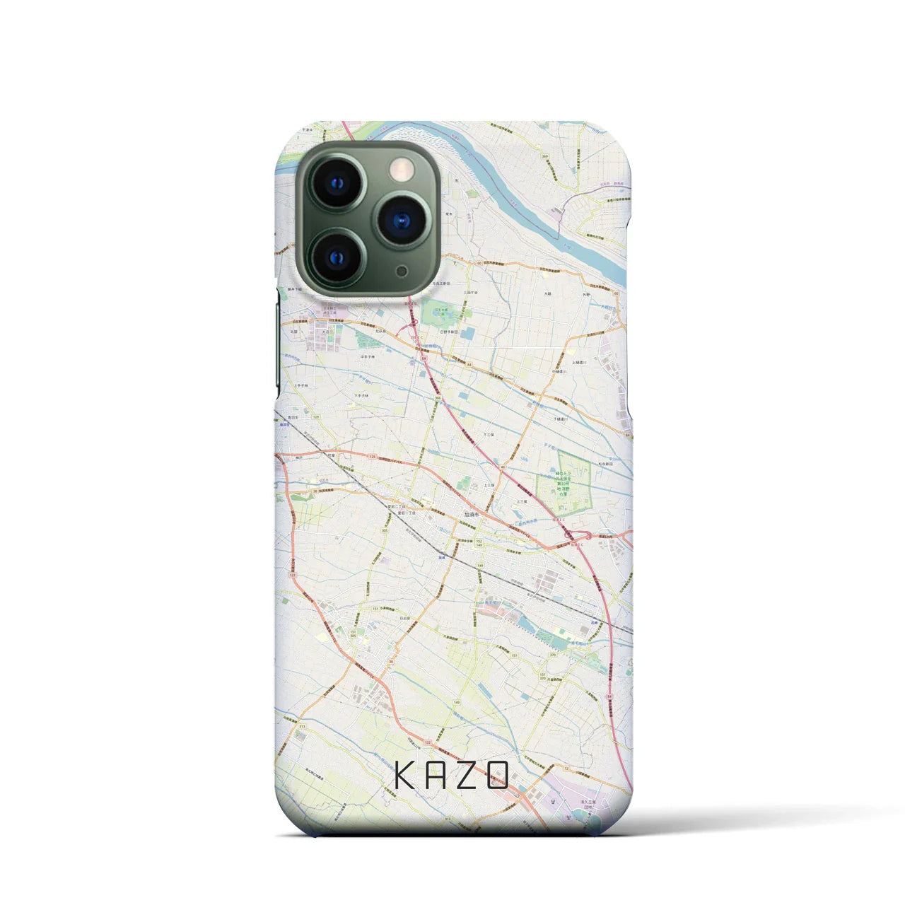 【加須(埼玉県)】地図柄iPhoneケース(バックカバータイプ)