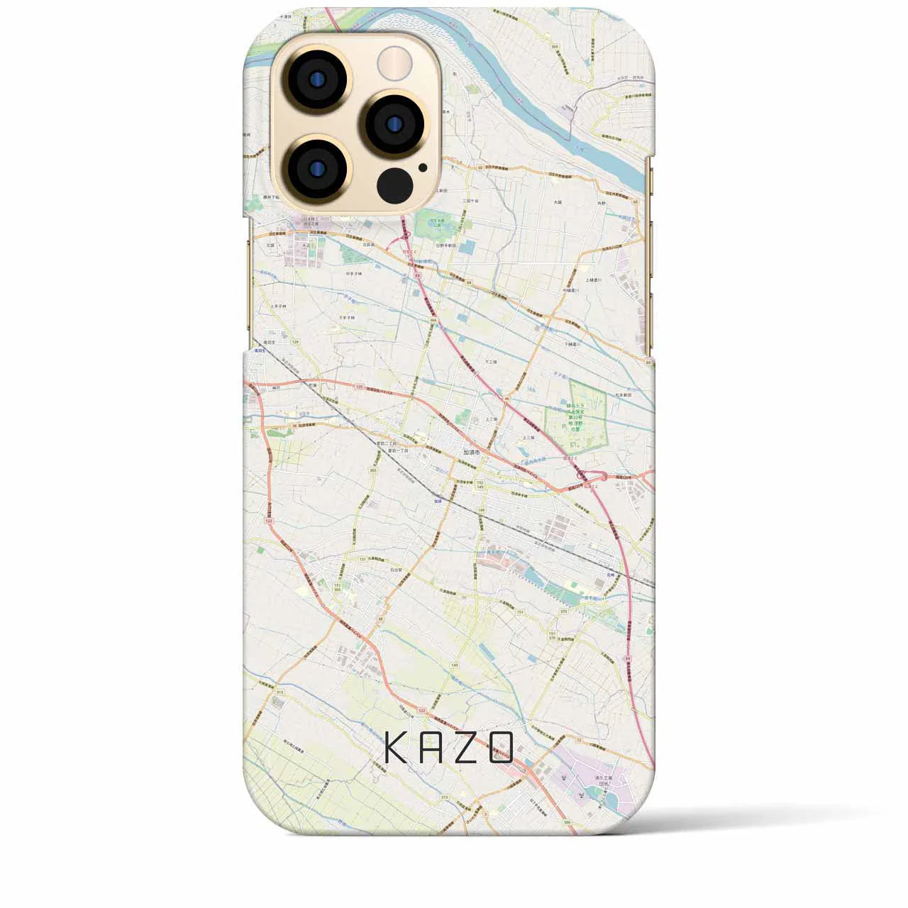 【加須(埼玉県)】地図柄iPhoneケース(バックカバータイプ)
