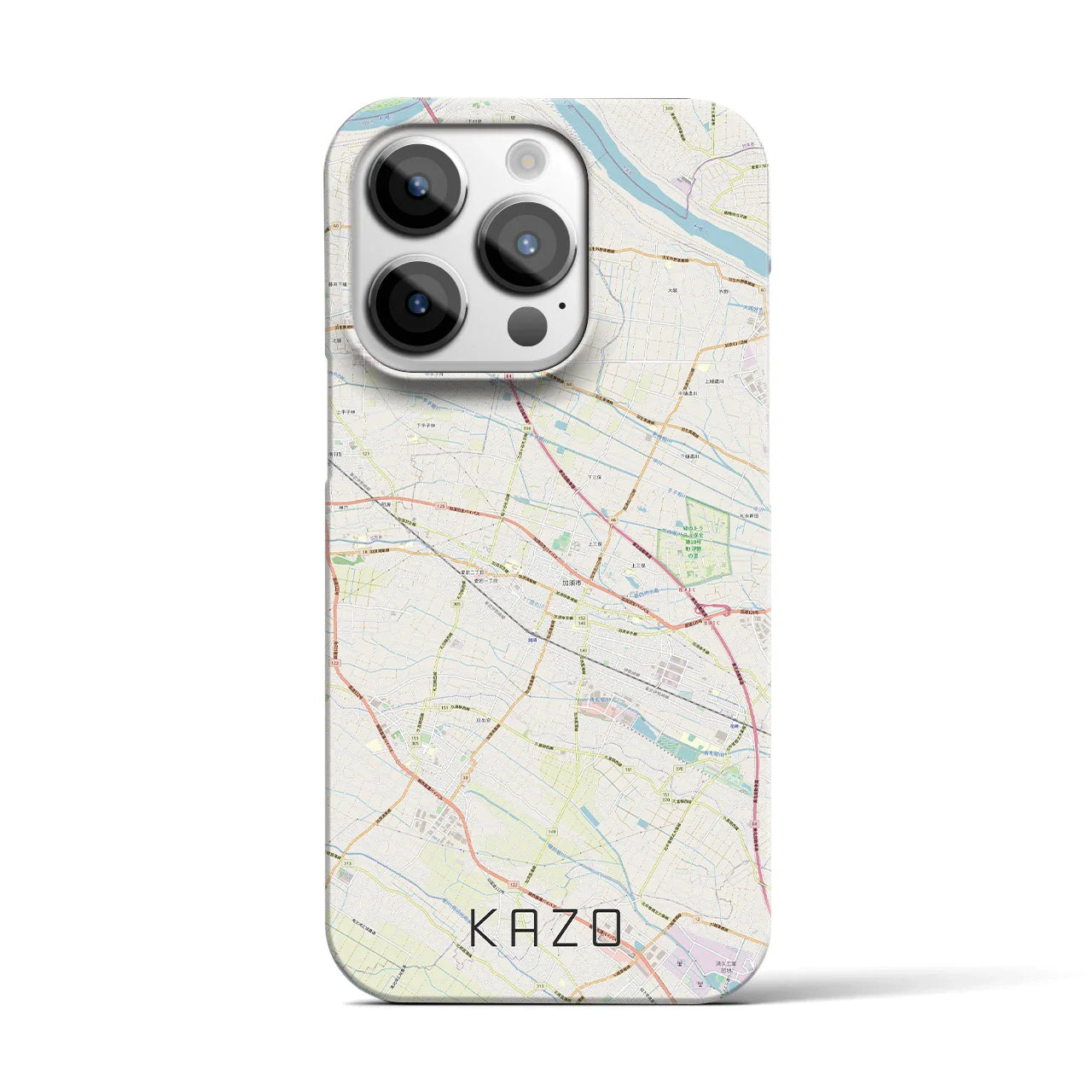 【加須(埼玉県)】地図柄iPhoneケース(バックカバータイプ)