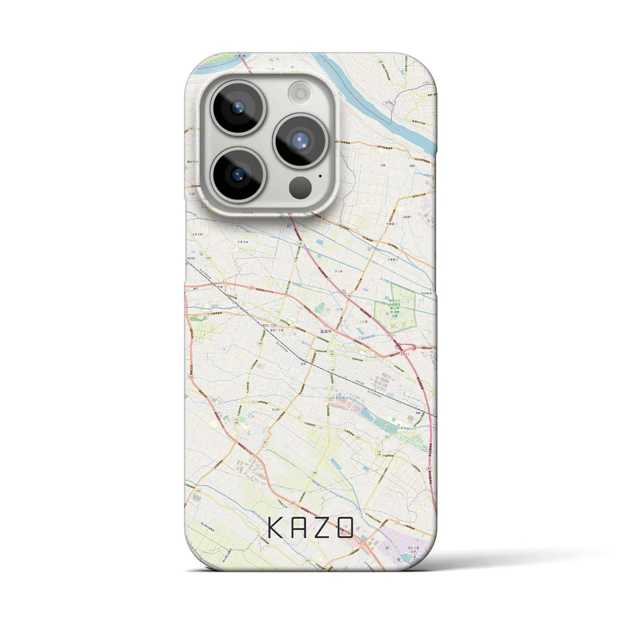 【加須(埼玉県)】地図柄iPhoneケース(バックカバータイプ)