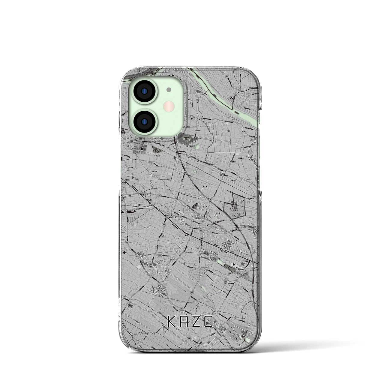 【加須(埼玉県)】地図柄iPhoneケース(クリアタイプ)