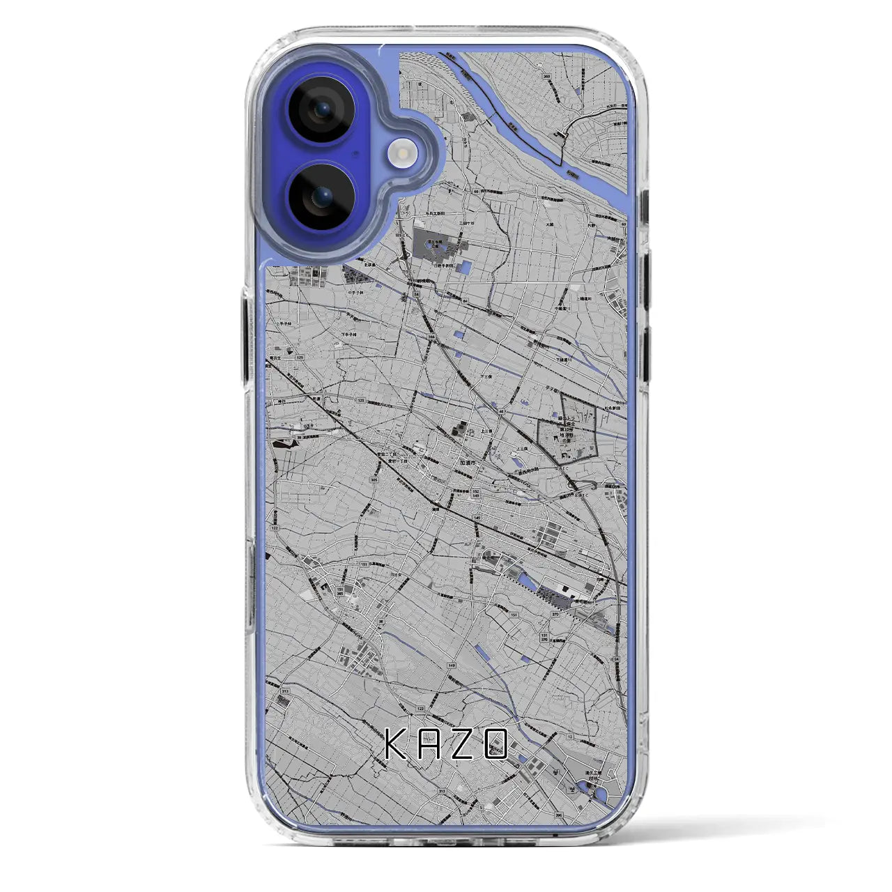 【加須(埼玉県)】地図柄iPhoneケース(MagSafeタイプ)