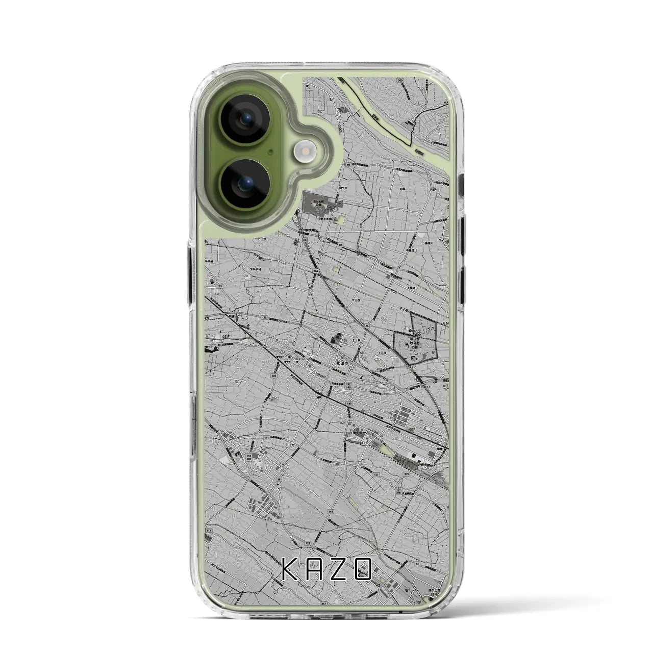 【加須(埼玉県)】地図柄iPhoneケース(MagSafeタイプ)