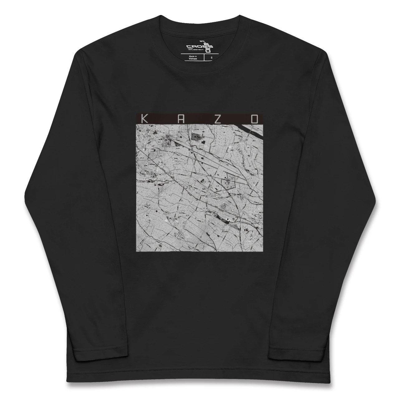 【加須(埼玉県)】地図柄ロングスリーブTシャツ
