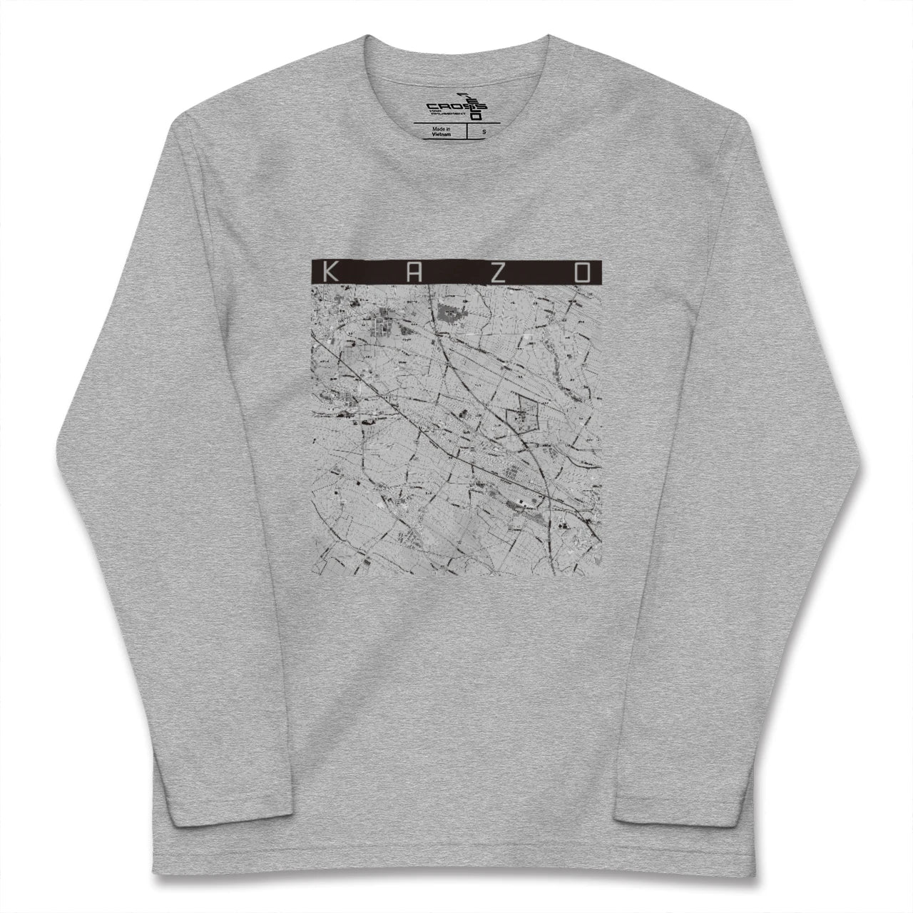 【加須(埼玉県)】地図柄ロングスリーブTシャツ