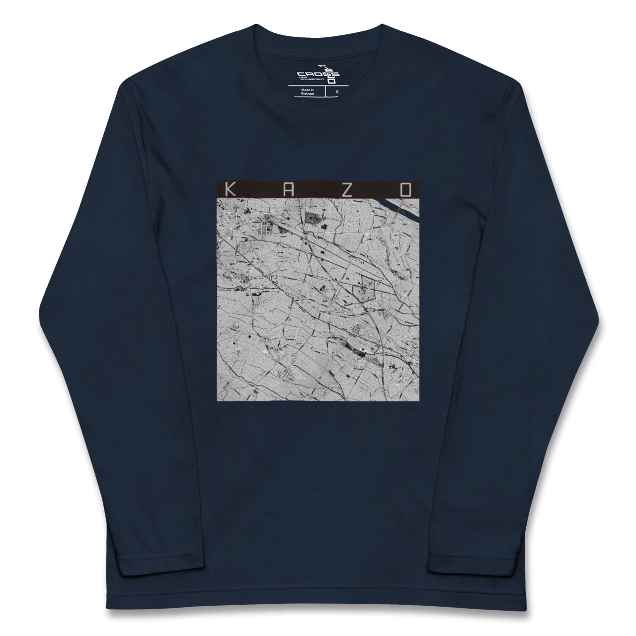 【加須(埼玉県)】地図柄ロングスリーブTシャツ