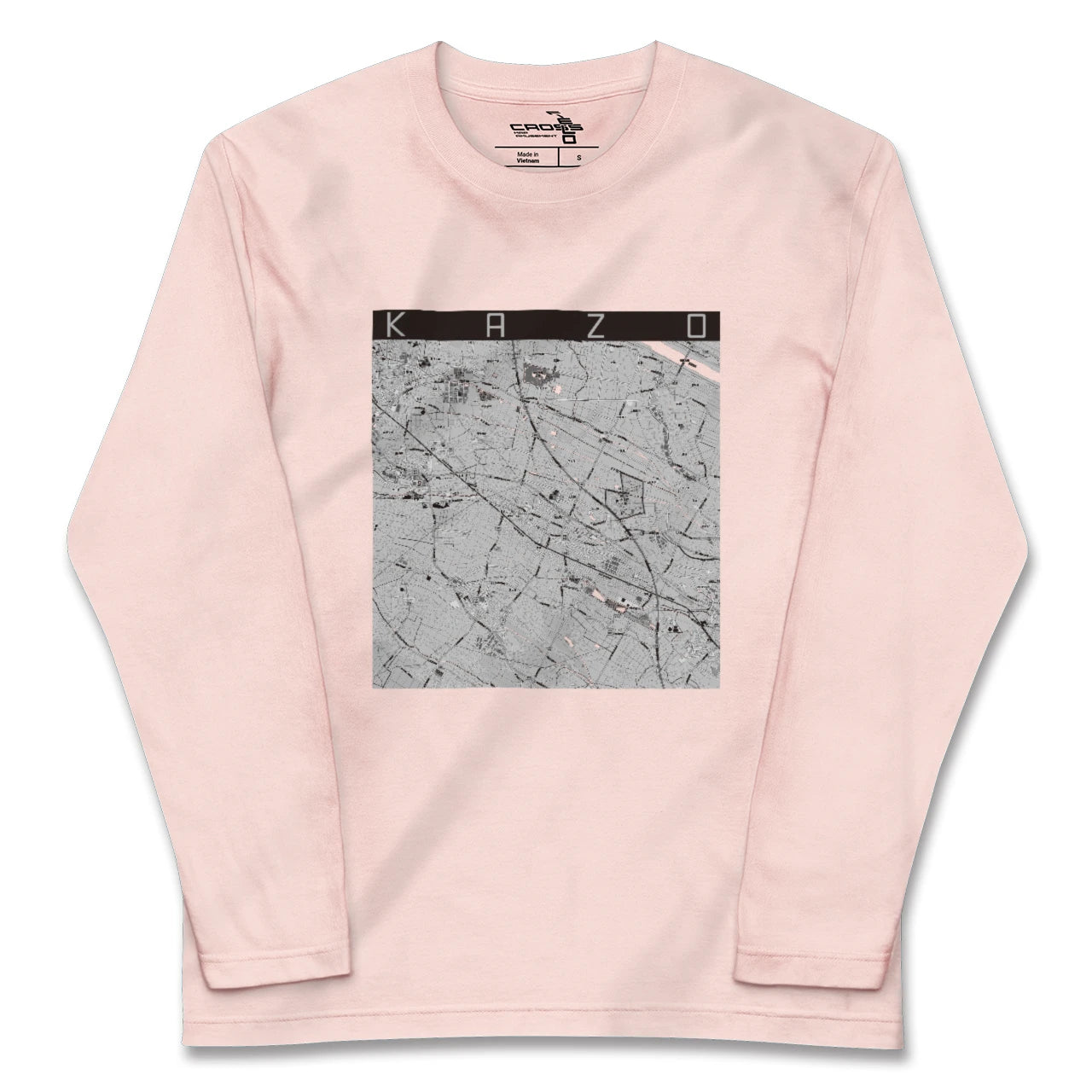 【加須(埼玉県)】地図柄ロングスリーブTシャツ
