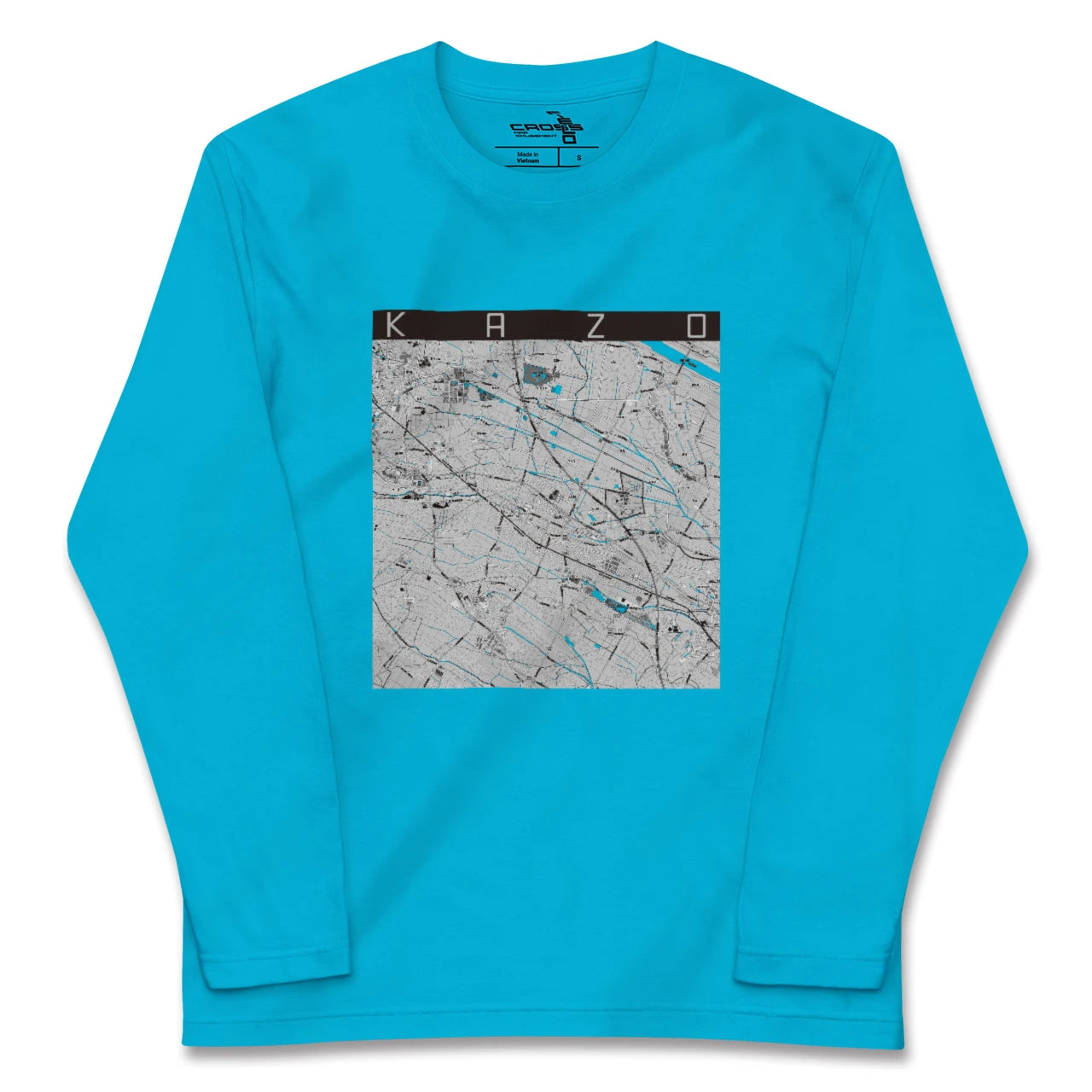 【加須(埼玉県)】地図柄ロングスリーブTシャツ