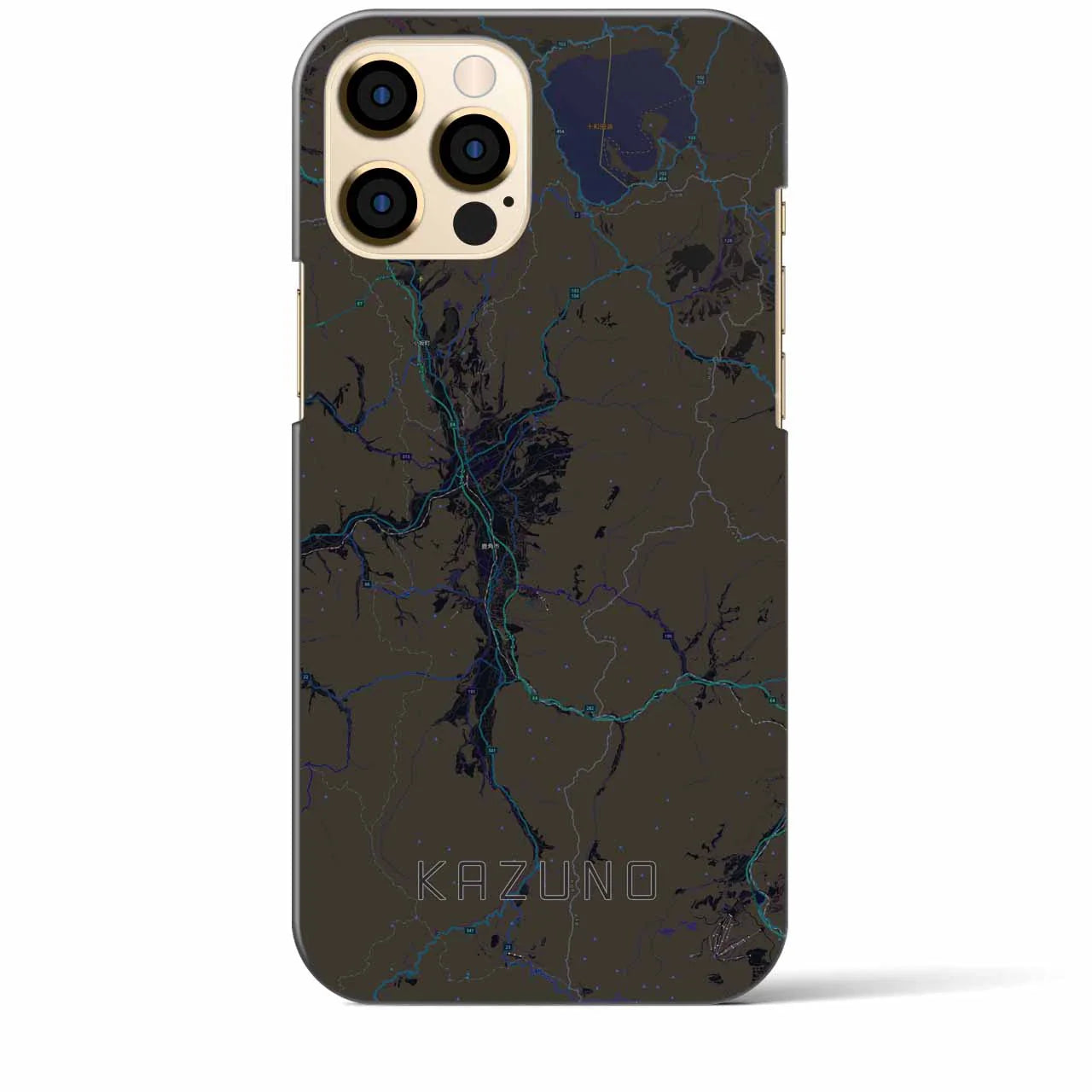 【鹿角(秋田県)】地図柄iPhoneケース(バックカバータイプ)