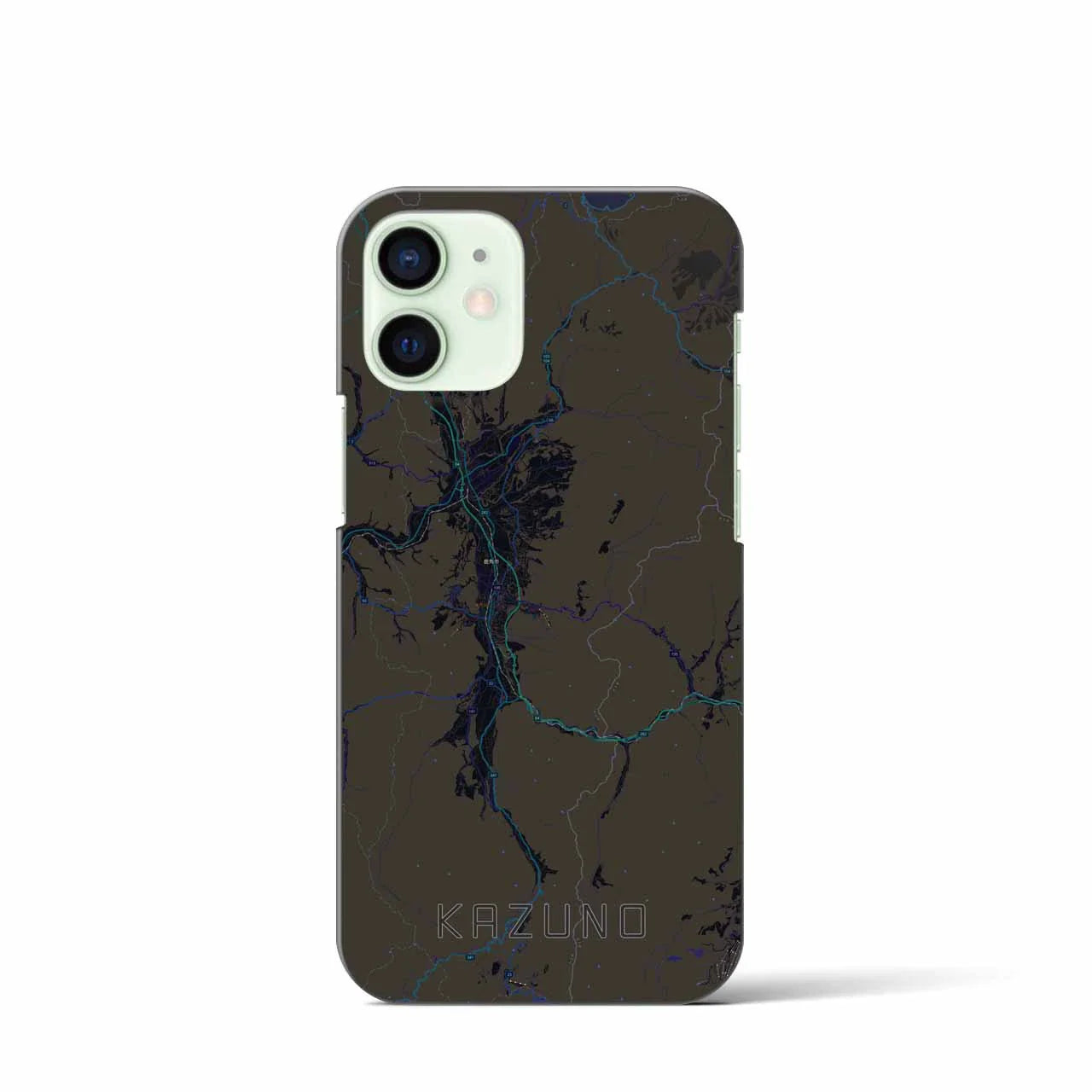【鹿角(秋田県)】地図柄iPhoneケース(バックカバータイプ)