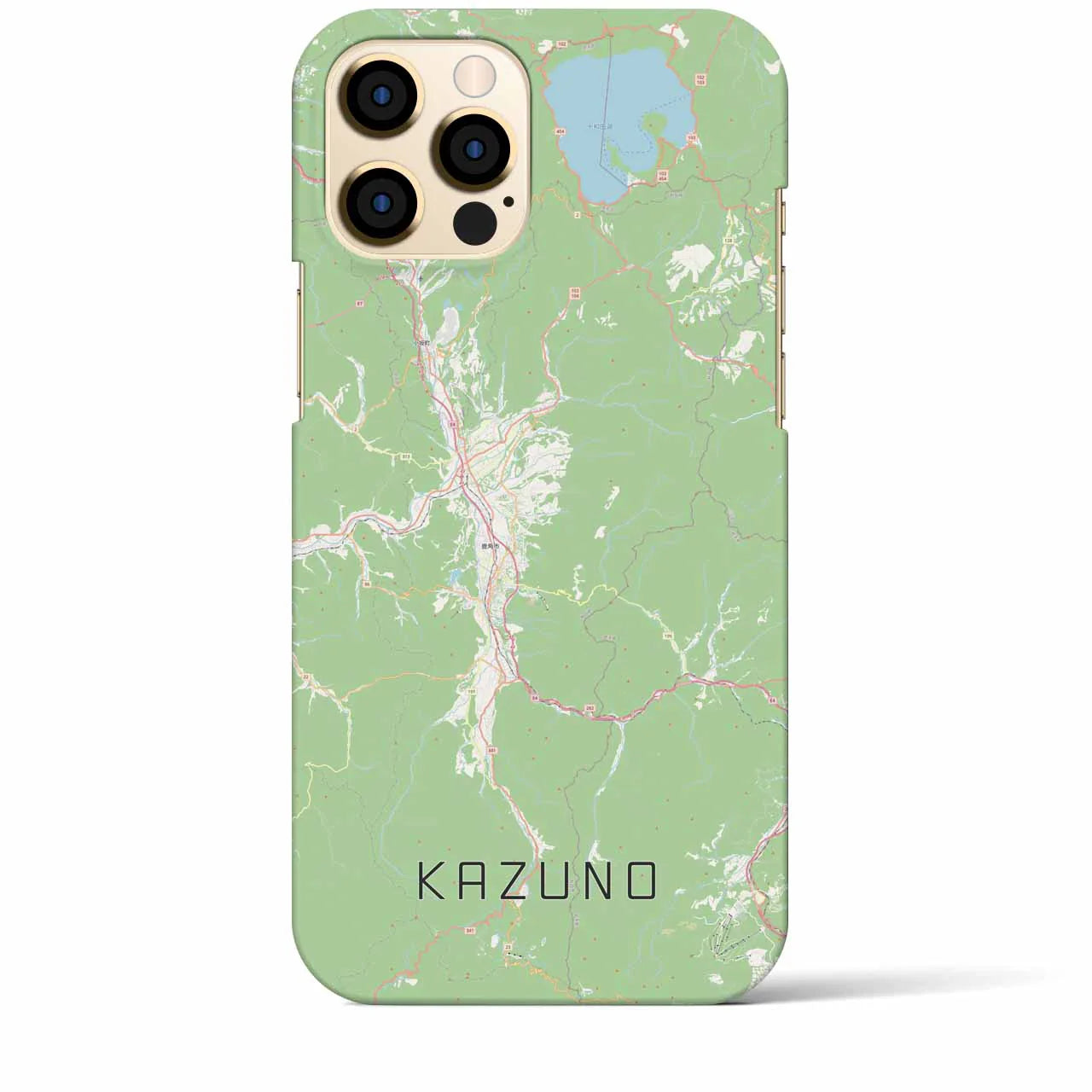 【鹿角(秋田県)】地図柄iPhoneケース(バックカバータイプ)