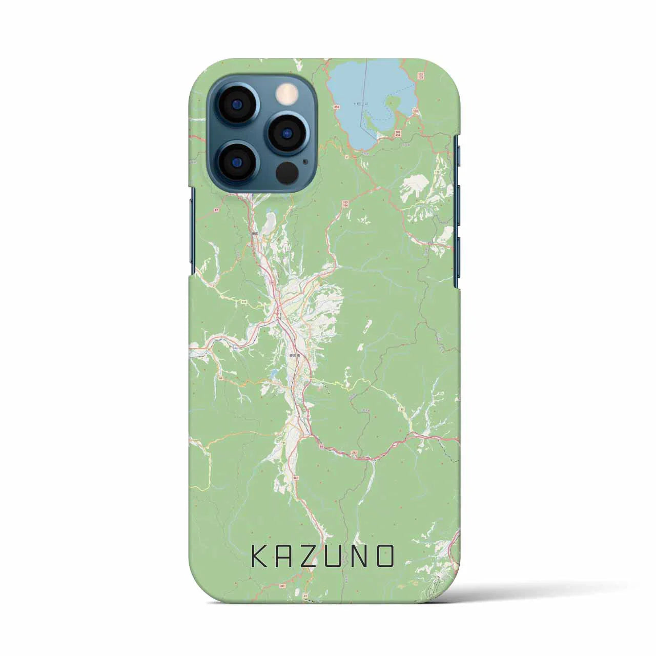 【鹿角(秋田県)】地図柄iPhoneケース(バックカバータイプ)