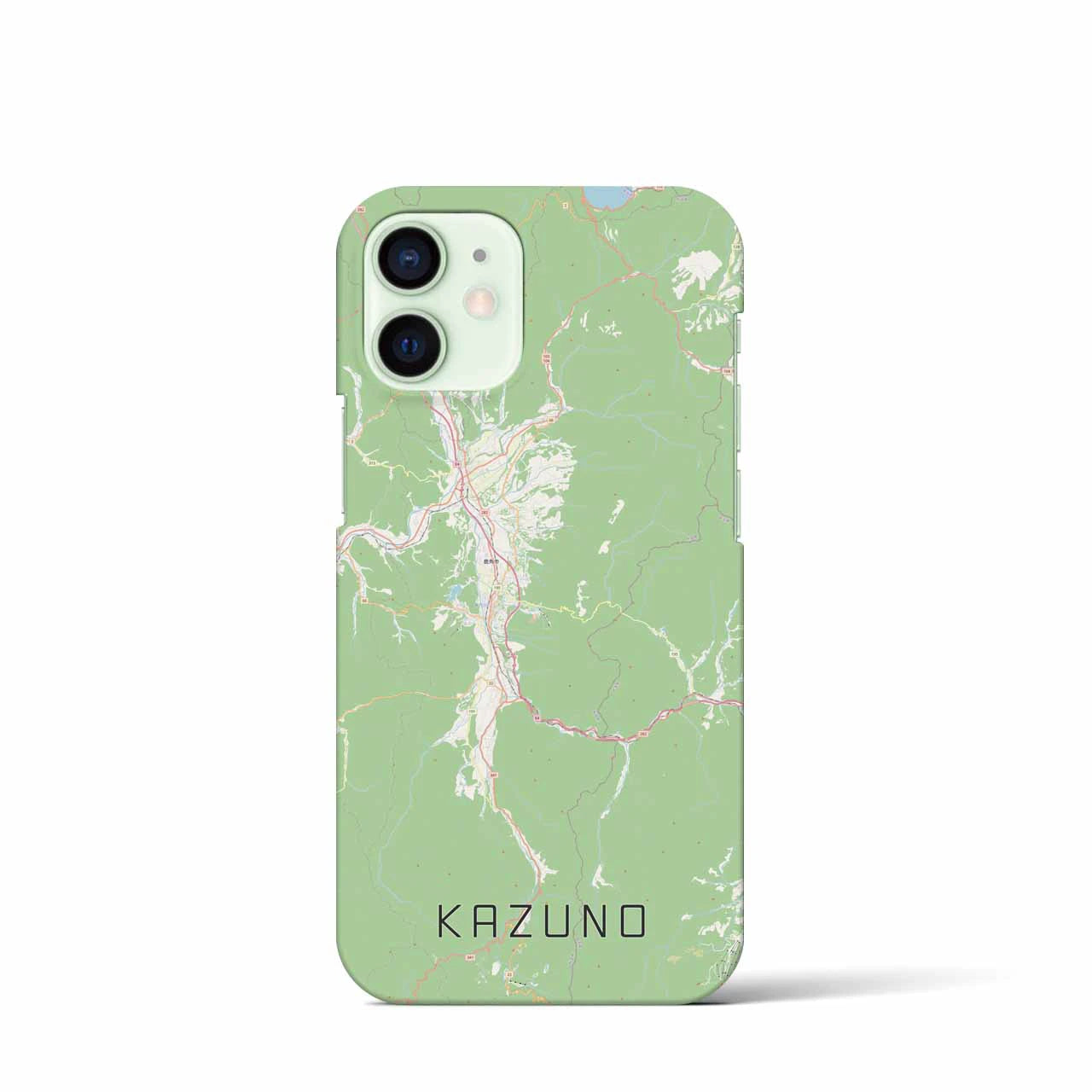 【鹿角(秋田県)】地図柄iPhoneケース(バックカバータイプ)