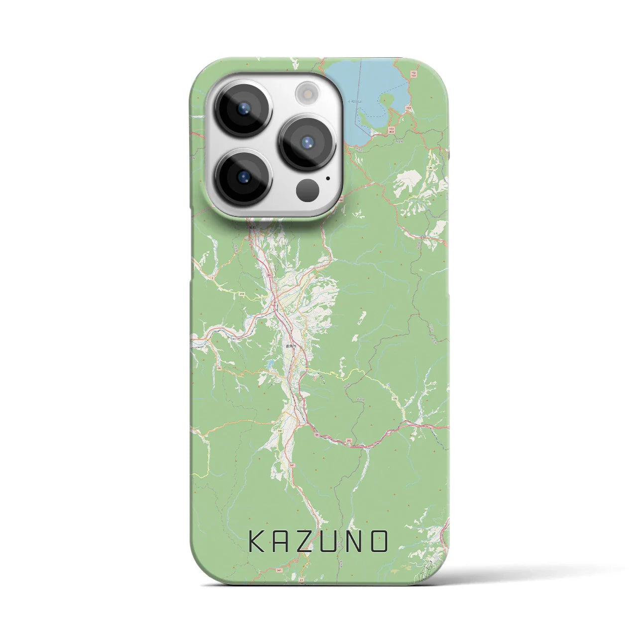 【鹿角(秋田県)】地図柄iPhoneケース(バックカバータイプ)