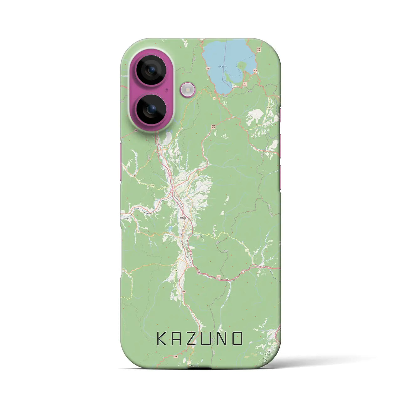 【鹿角(秋田県)】地図柄iPhoneケース(バックカバータイプ)