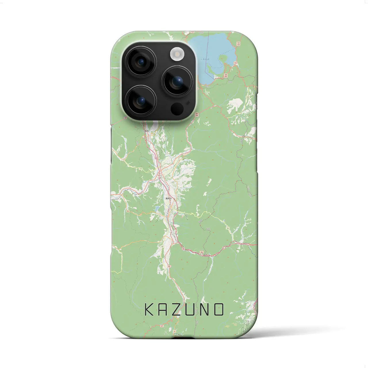 【鹿角(秋田県)】地図柄iPhoneケース(バックカバータイプ)