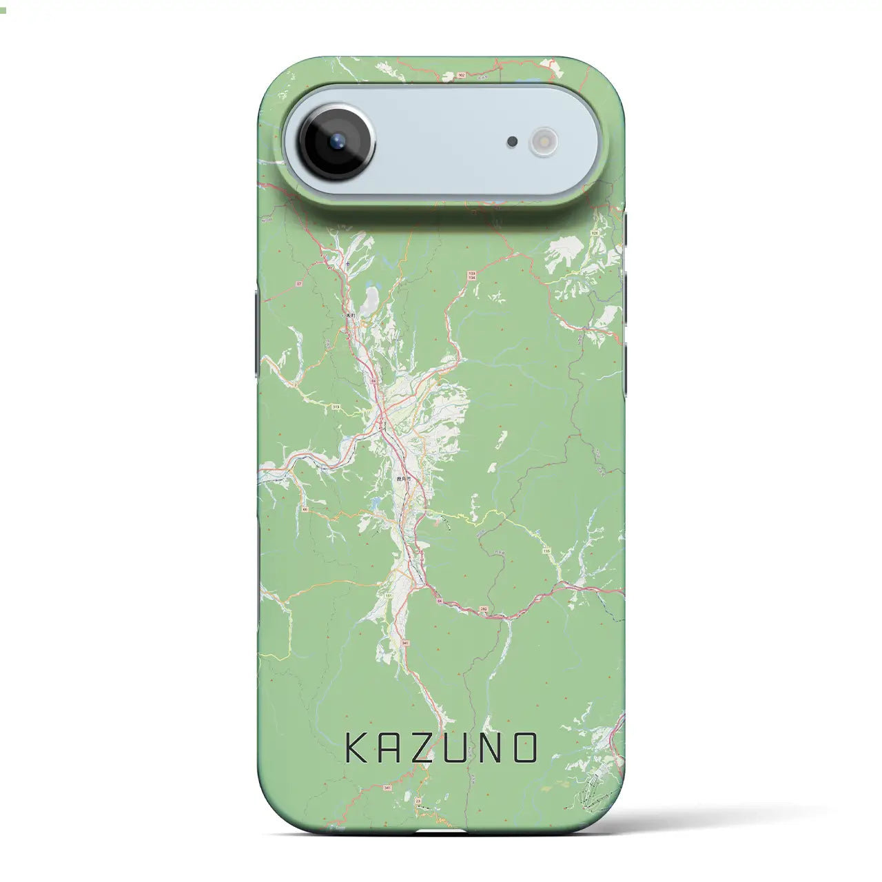 【鹿角(秋田県)】地図柄iPhoneケース(バックカバータイプ)