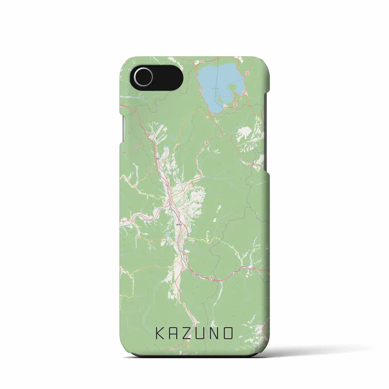 【鹿角(秋田県)】地図柄iPhoneケース(バックカバータイプ)