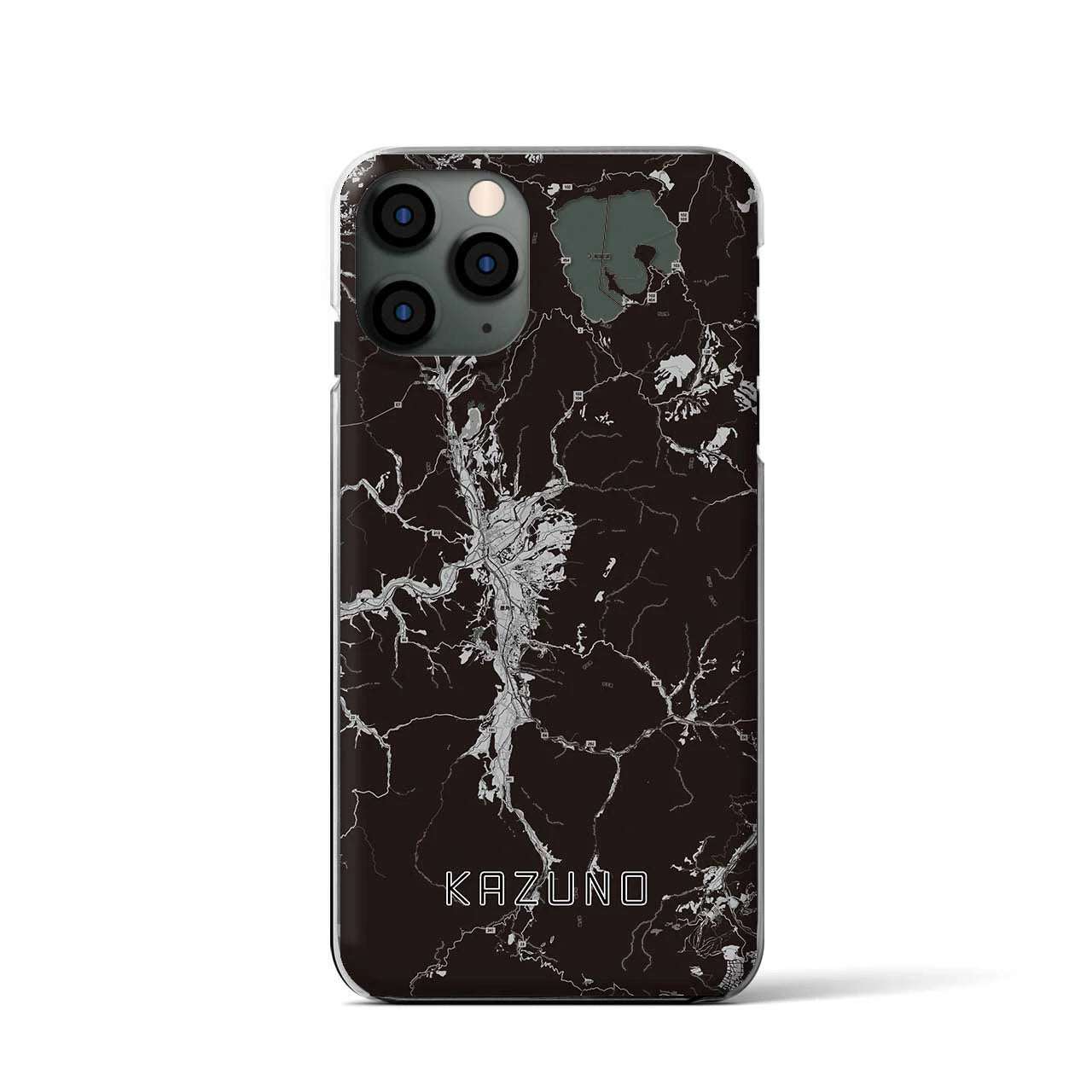 【鹿角(秋田県)】地図柄iPhoneケース(クリアタイプ)