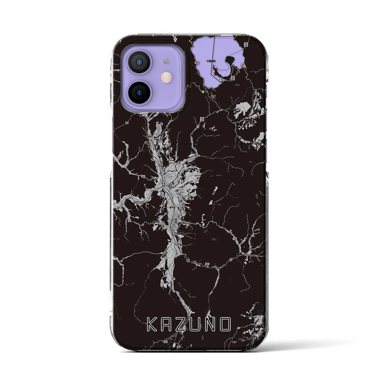 【鹿角(秋田県)】地図柄iPhoneケース(クリアタイプ)