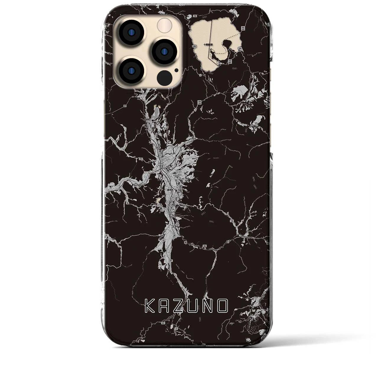 【鹿角(秋田県)】地図柄iPhoneケース(クリアタイプ)