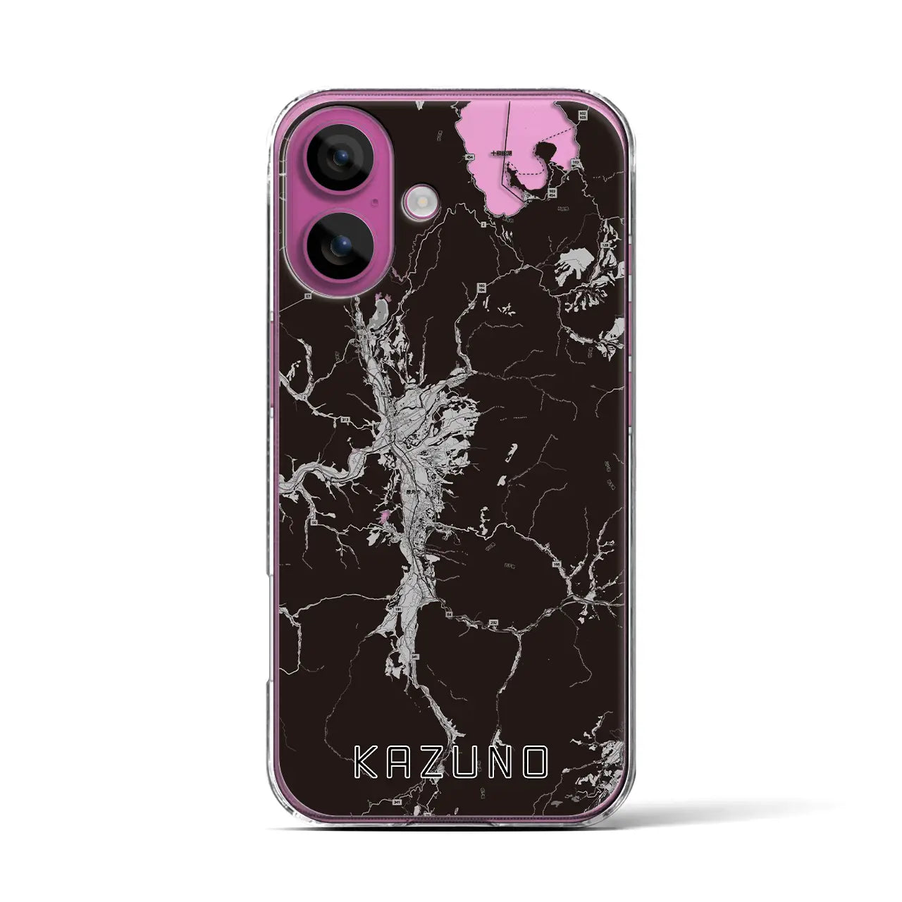 【鹿角(秋田県)】地図柄iPhoneケース(クリアタイプ)