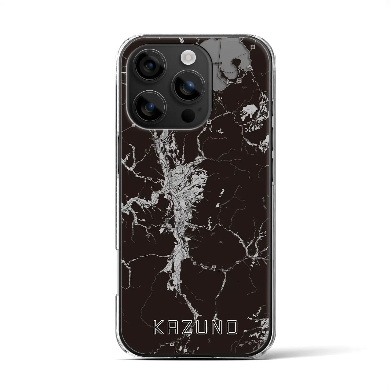 【鹿角(秋田県)】地図柄iPhoneケース(クリアタイプ)