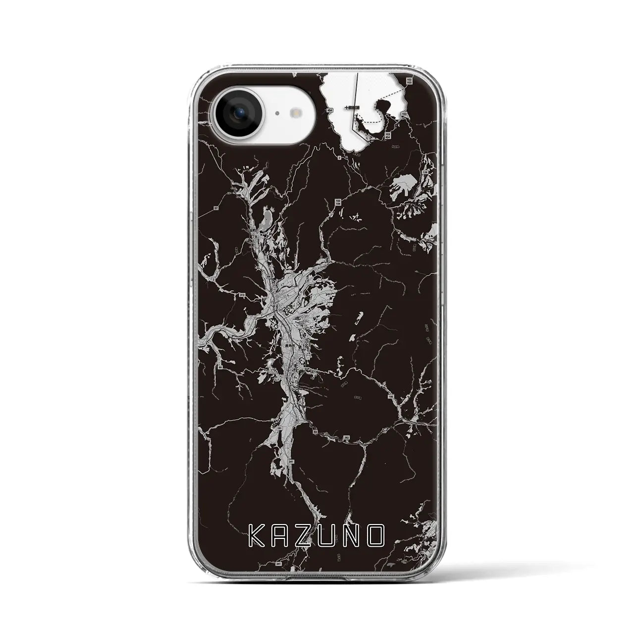 【鹿角(秋田県)】地図柄iPhoneケース(クリアタイプ)