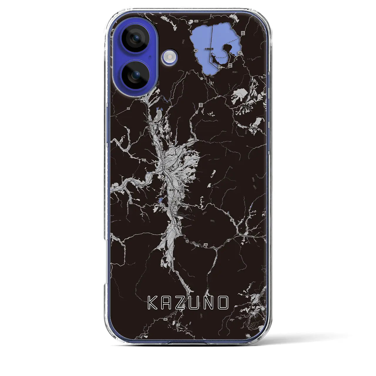 【鹿角(秋田県)】地図柄iPhoneケース(クリアタイプ)